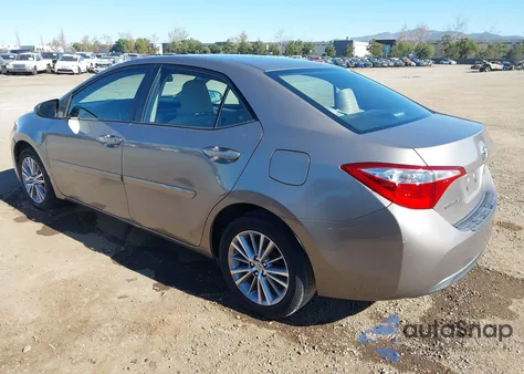2015 Toyota Corolla Le Plus from USA, damaged, VIN 5YFBURHE3FP214089